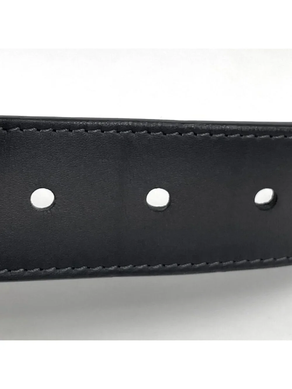 Louis Vuitton Ceinture Pont Neuf Belt Leather Noir